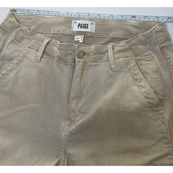 PAIGE Jeans Mayslie Jogger Khaki Grosgrain Vintage Oak 29 - Picture 10 of 10
